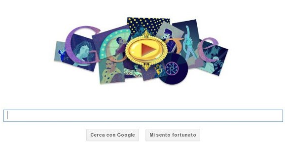 il doodle in ricordo di Freddie Mercury