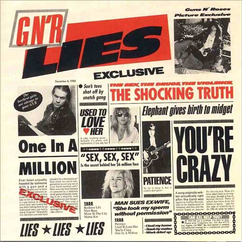 Cover Album G N' R Lies