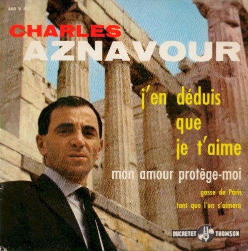 Copertina J’en déduis que je t’aime