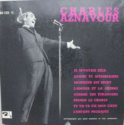 Copertina Charles Aznavour (Je m’voyais déjà)