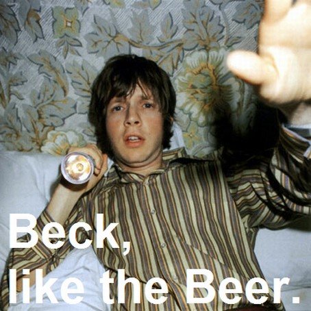 Copertina Beck, Like the Beer
