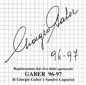 Copertina Gaber 96-97